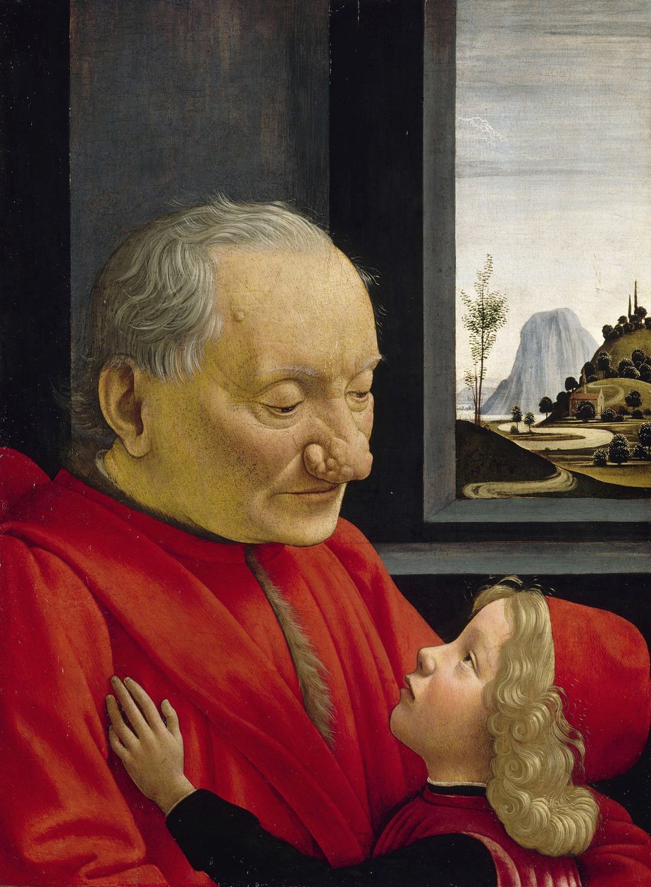 An Old Man and His Grandson by Domenico Ghirlandaio