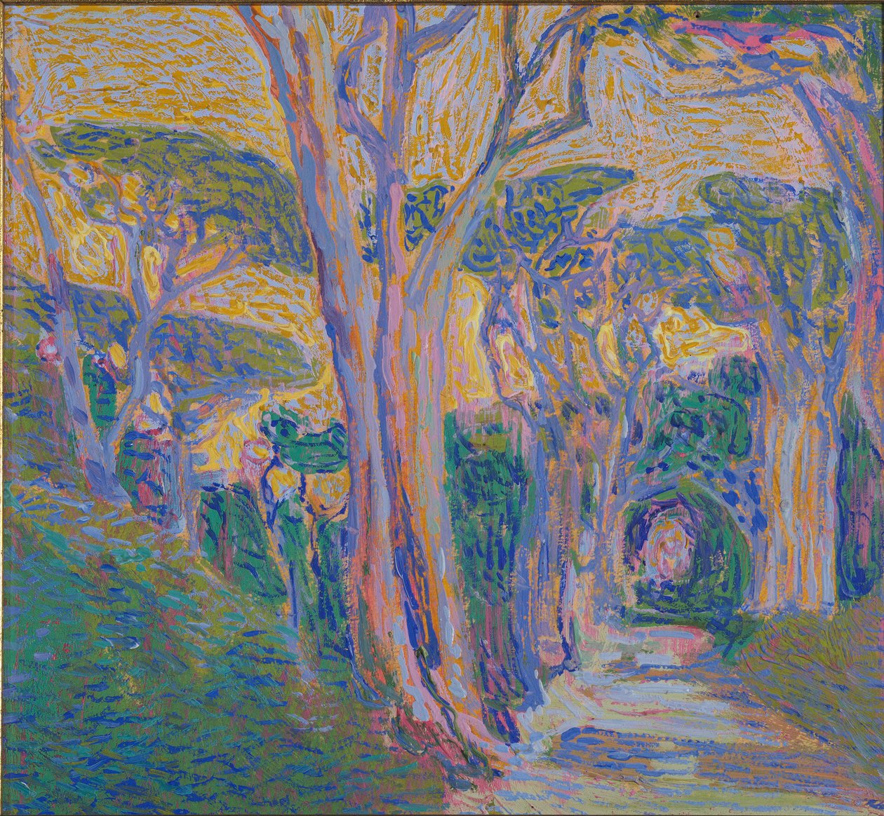 Pine forest in Portofino, c.1920 by Domenico Guerello
