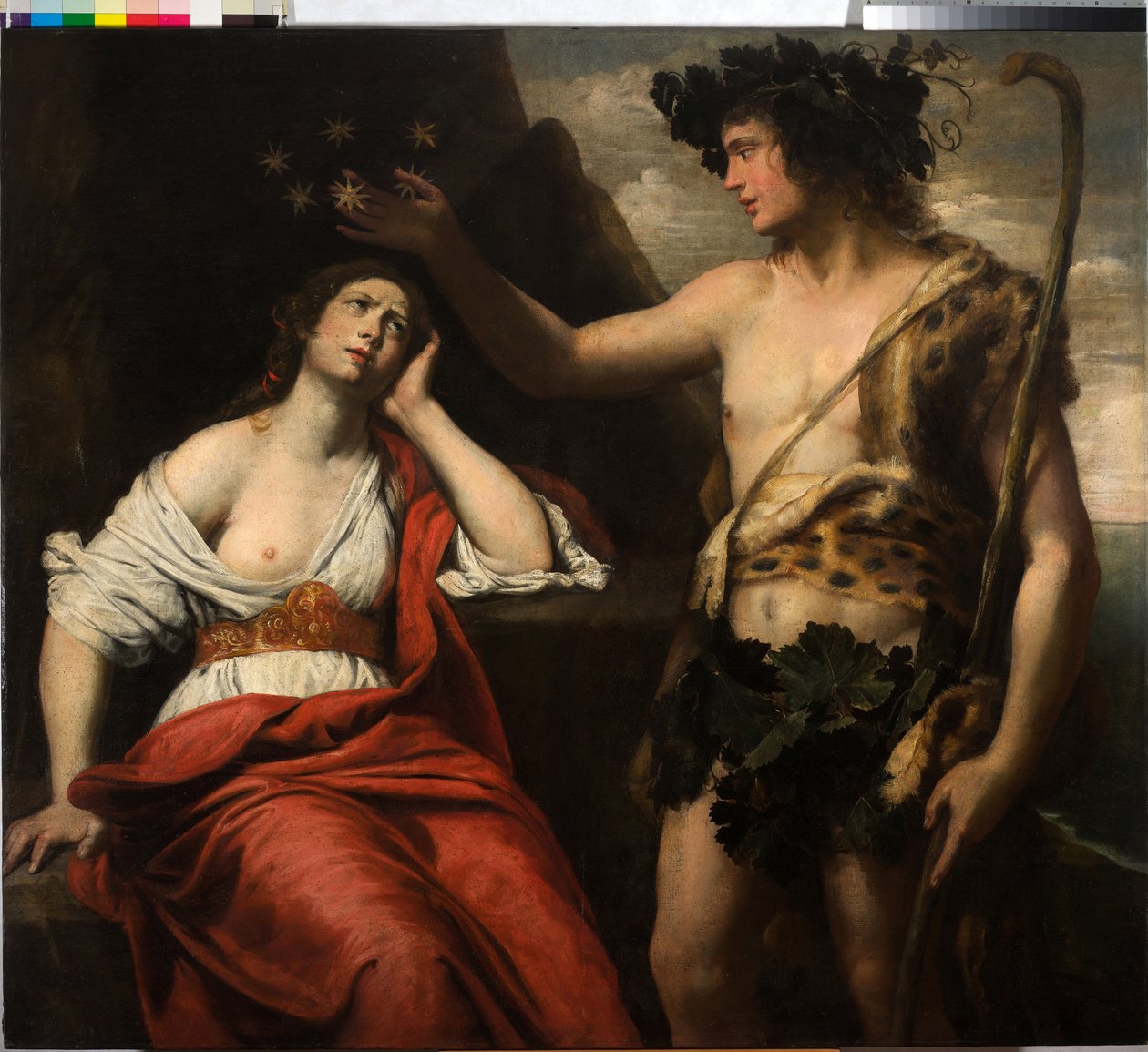 Bacchus and Ariadne by Domenico Il Sarzana Fiasella