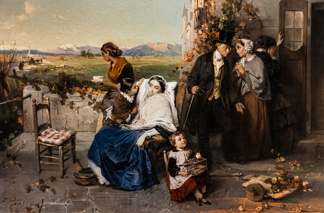 As Leaves Fall by Domenico Induno