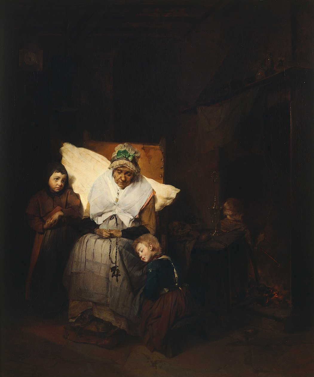 The Rosary by Domenico Induno