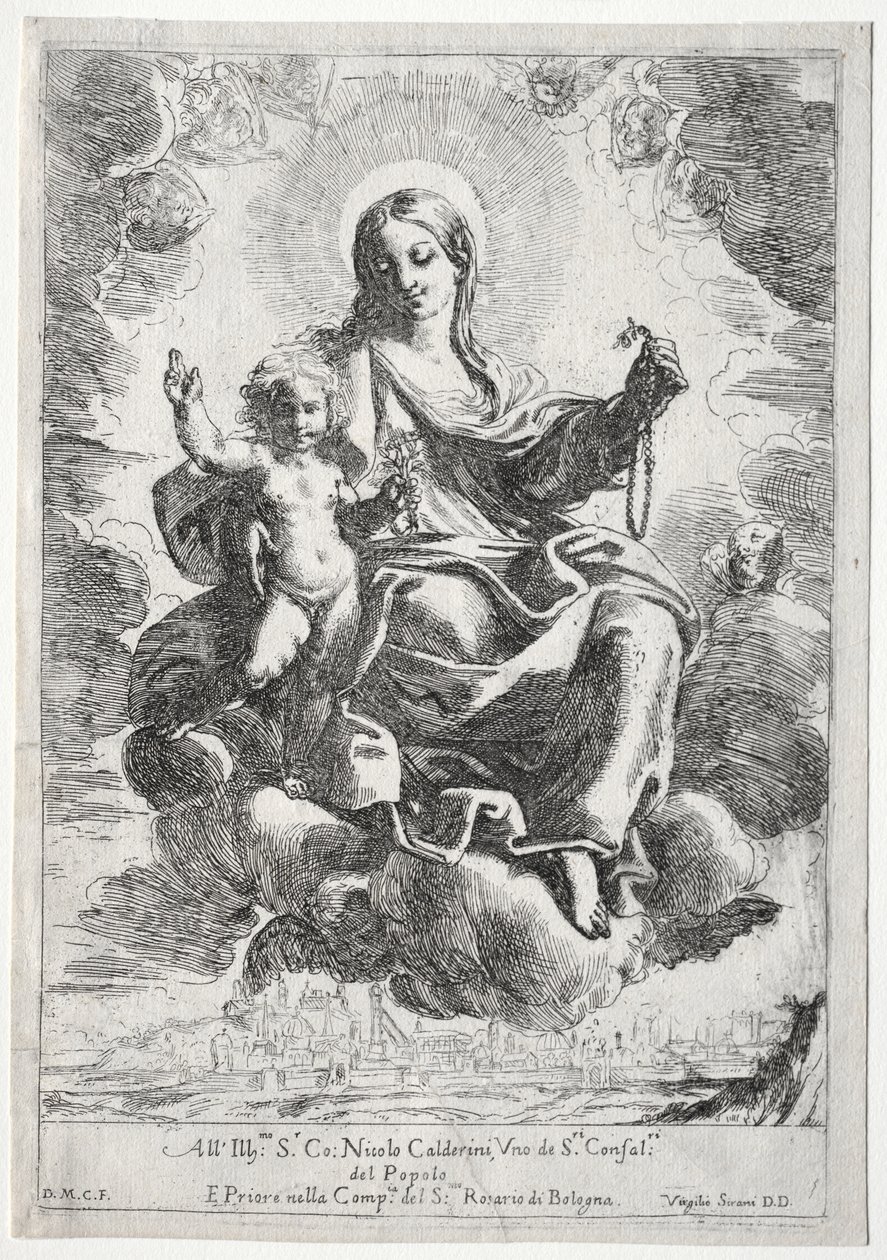 Madonna of the Rosary by Domenico Maria Canuti