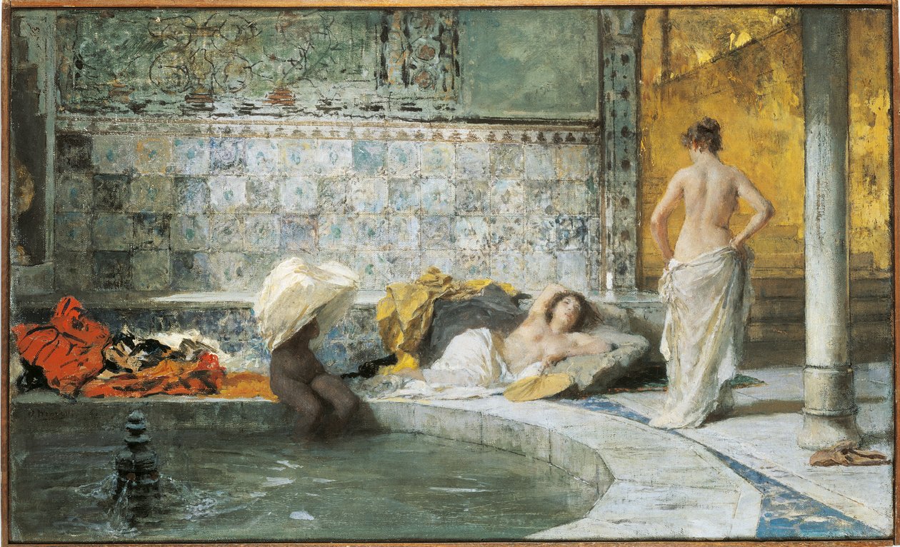 Turkish Bath by Domenico Morelli