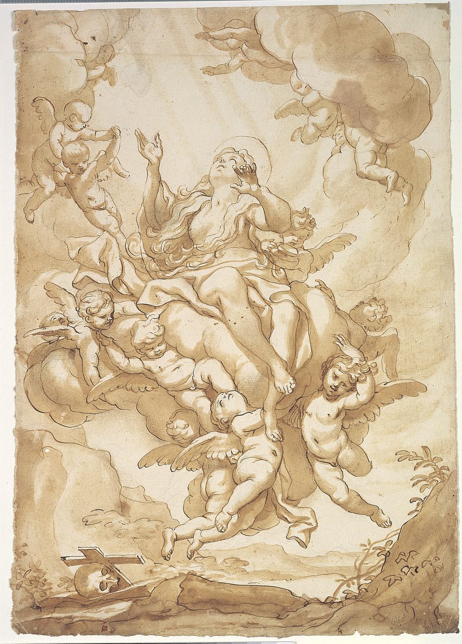 Ascension of St Mary Magdalene by Domenico Piola