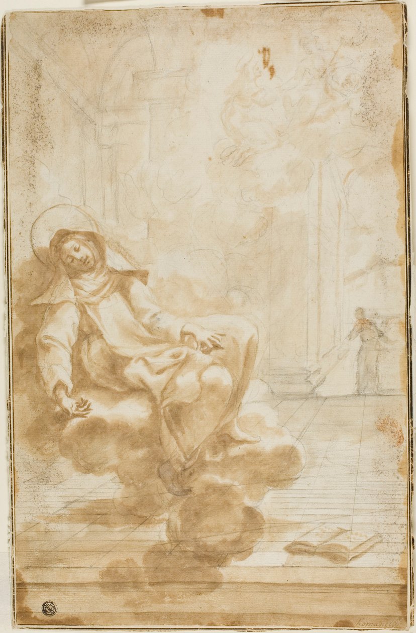 Ecstasy of a Female Saint by Domenico Piola