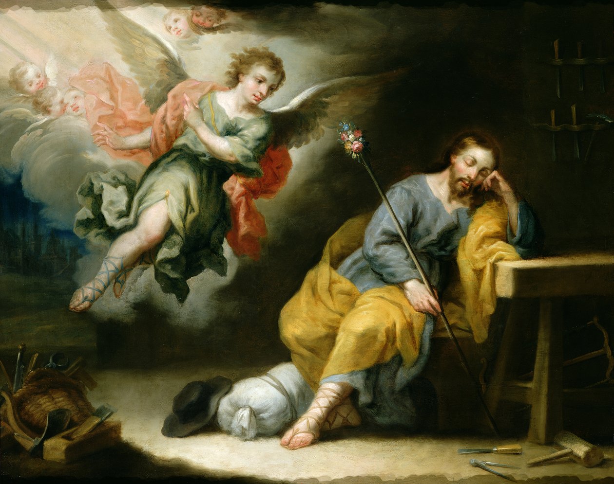 The Dream of St. Joseph by Domingo Martinez