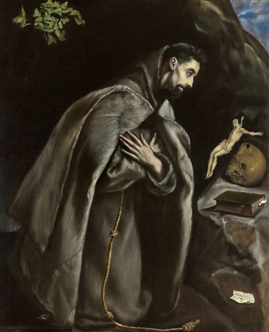 Saint Francis Praying, ca 1585 by Dominico El Greco