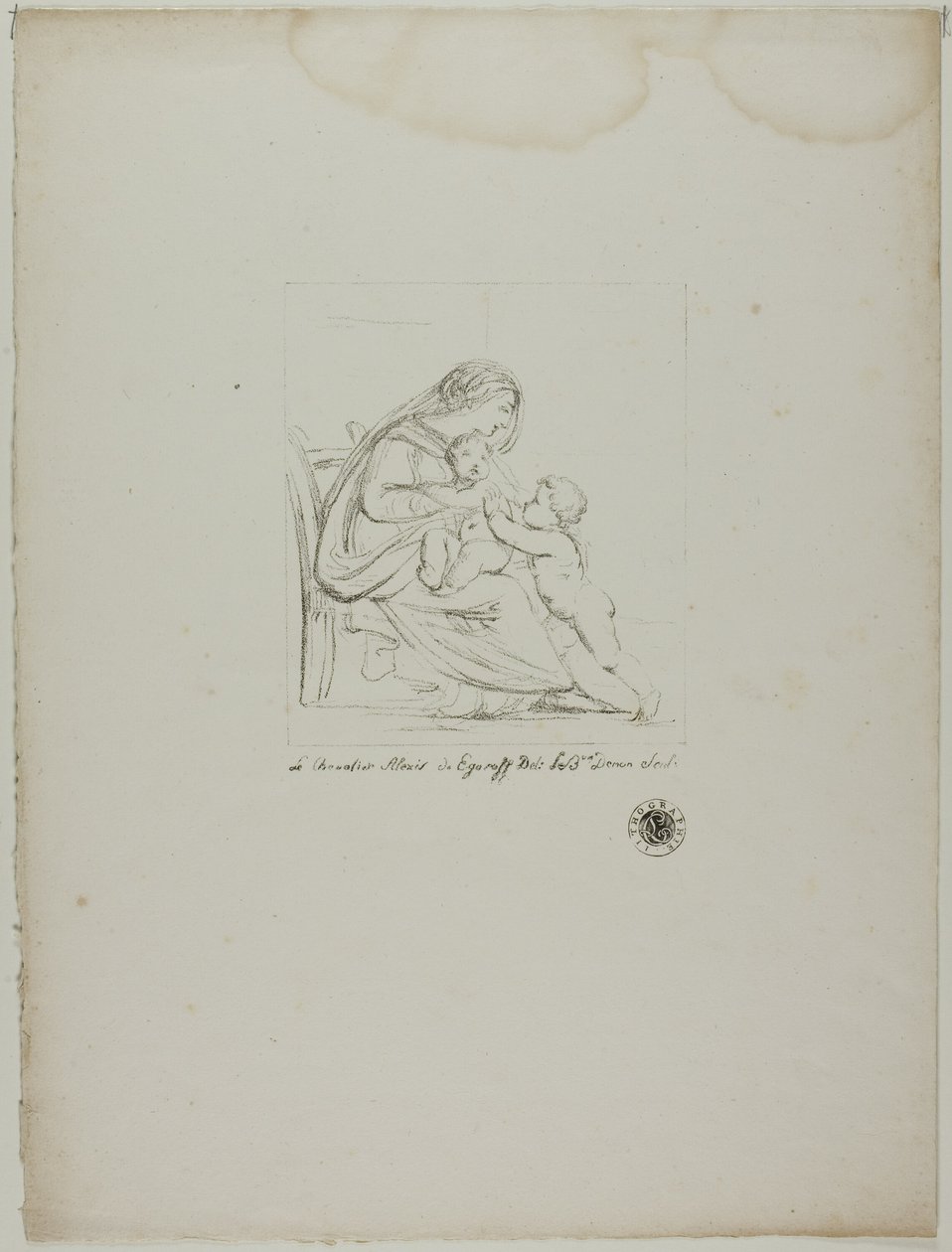 Seated Virgin by Dominique Vivant Denon