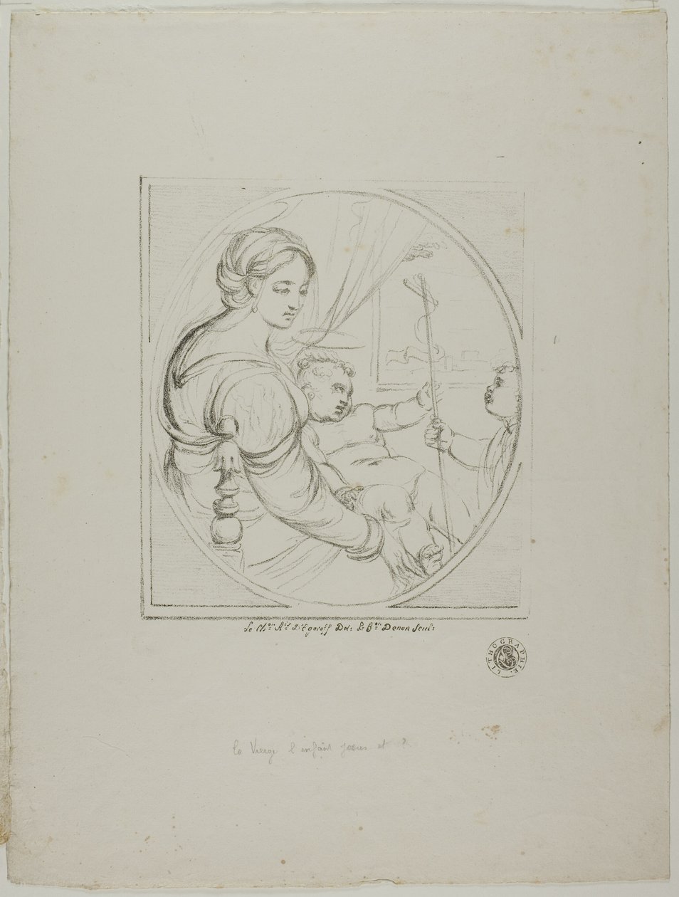 Virgin in a Chair by Dominique Vivant Denon