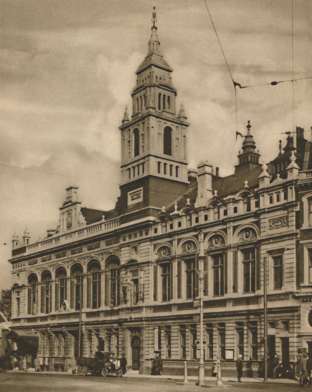 Hammersmith Town Hall from Hammersmith Broadway by Donald McLeish