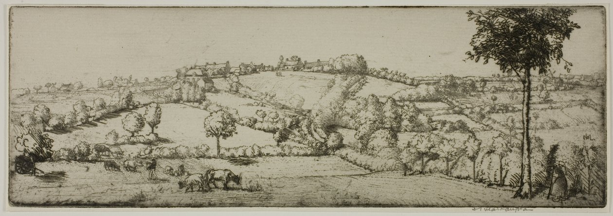 Landscape, Brittany by Donald Shaw MacLaughlan