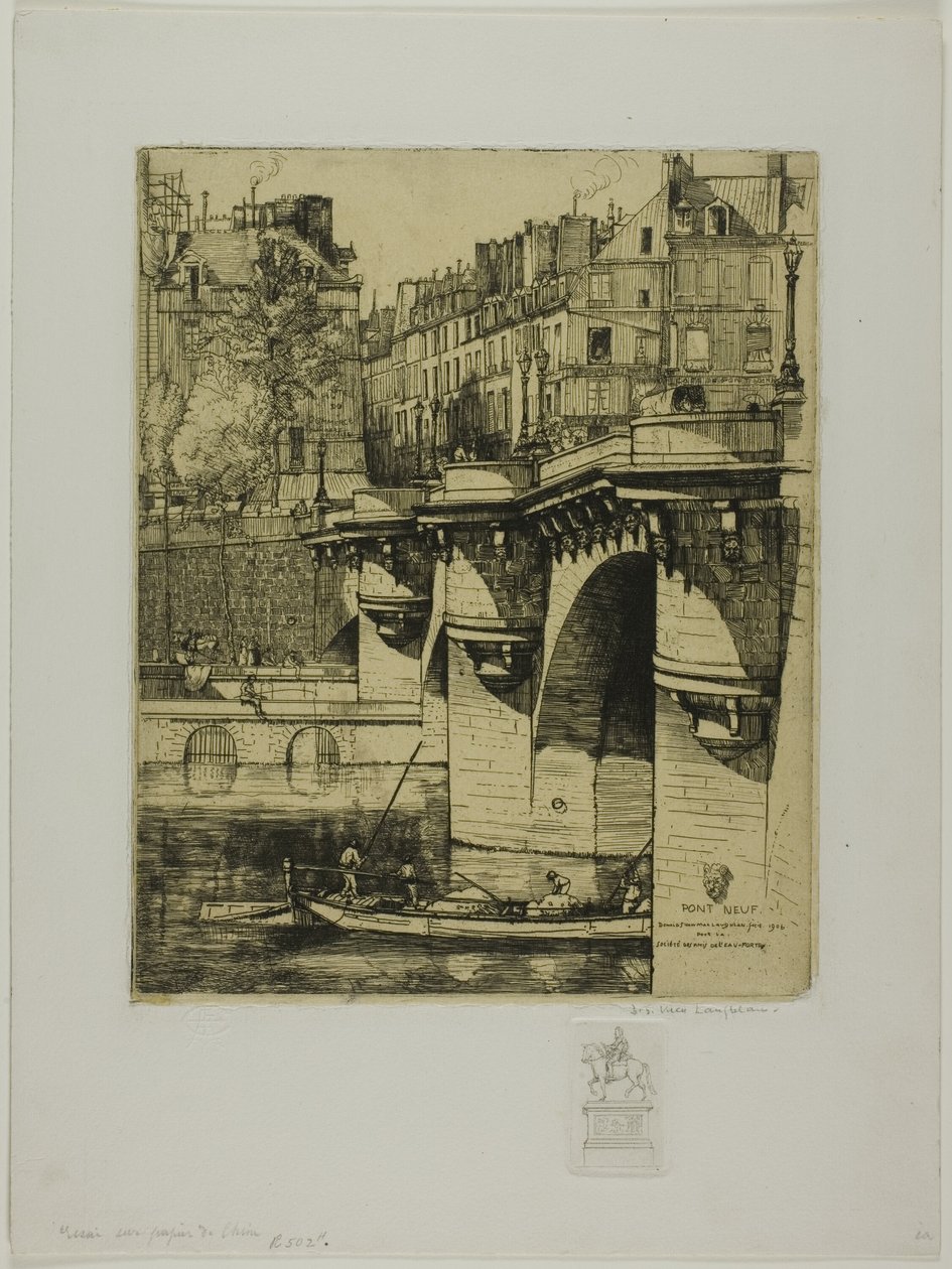 Le Pont Neuf, Paris by Donald Shaw MacLaughlan