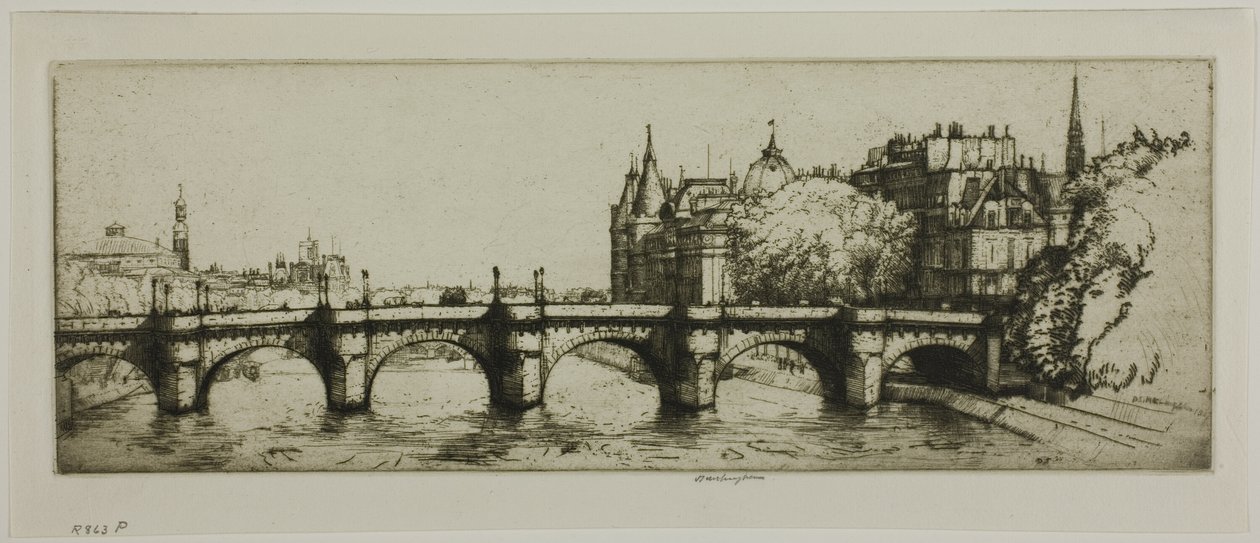 Le Pont Neuf, Paris by Donald Shaw MacLaughlan