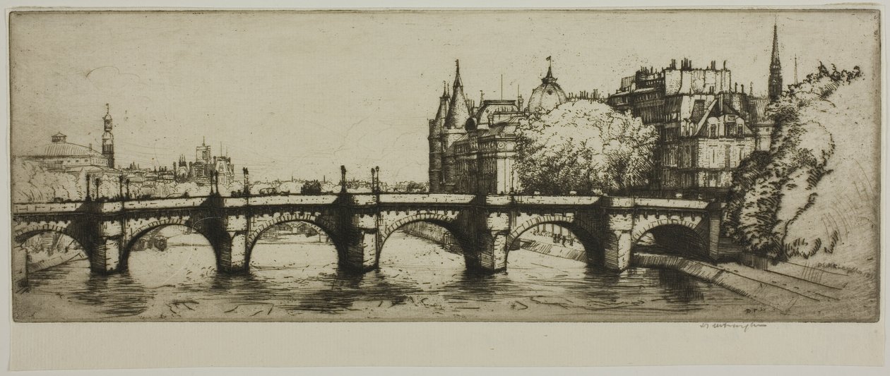 The Pont Neuf, Paris by Donald Shaw MacLaughlan