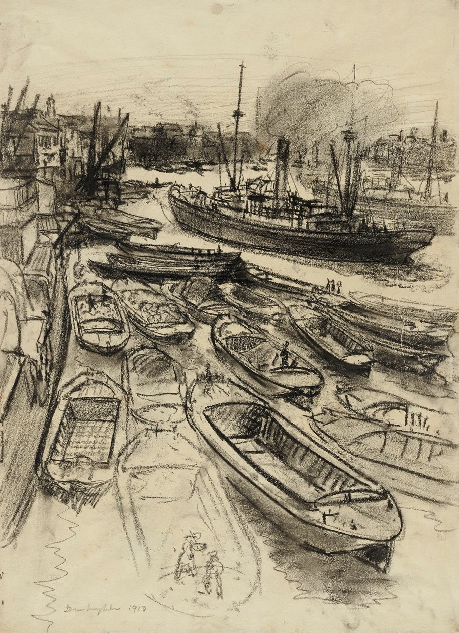 London on the Thames by Donald Shaw MacLaughlan
