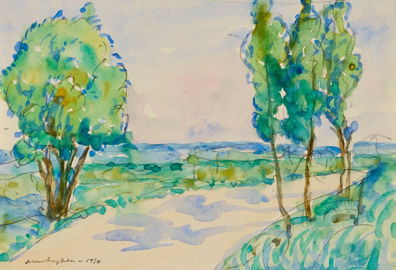 On the Albi Road by Donald Shaw MacLaughlan