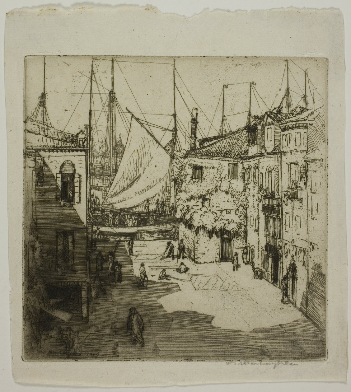 Sail Yard, Venice by Donald Shaw MacLaughlan
