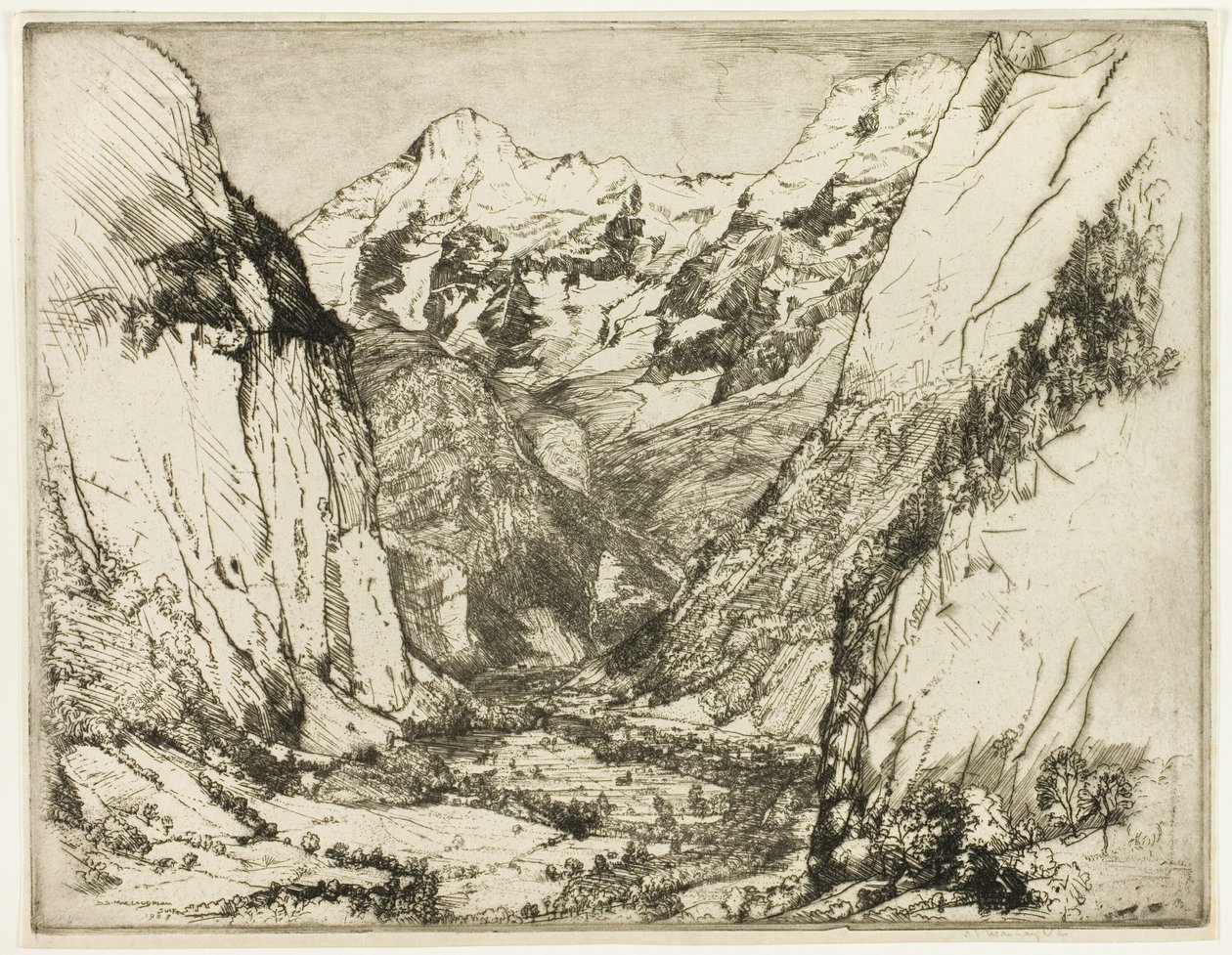 The Lauterbrunnen by Donald Shaw MacLaughlan