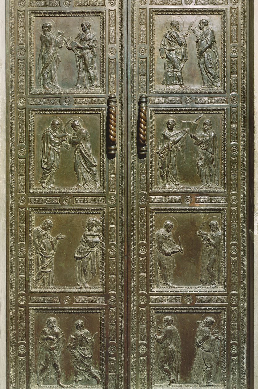 Doors depicting Martyrs, 1440-43 (detail) by Donatello