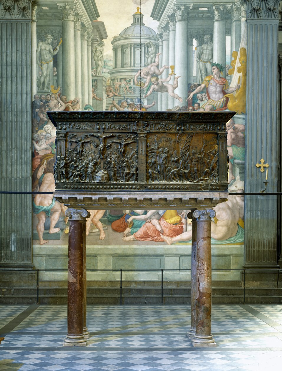 Left pulpit, Basilica di San Lorenzo, Florence by Donatello