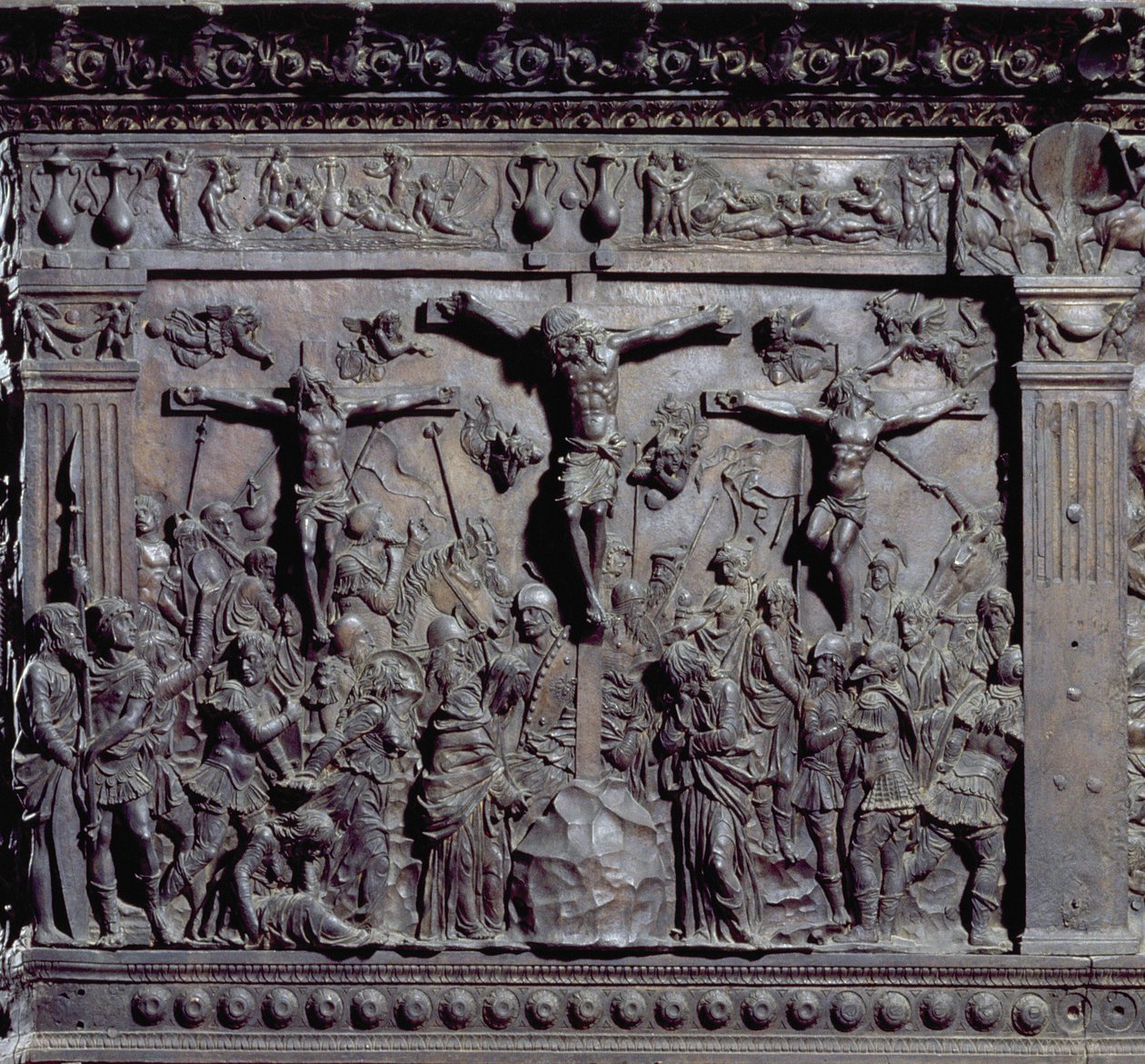 Pulpit from the South Side of the Nave, (detail) by Donatello