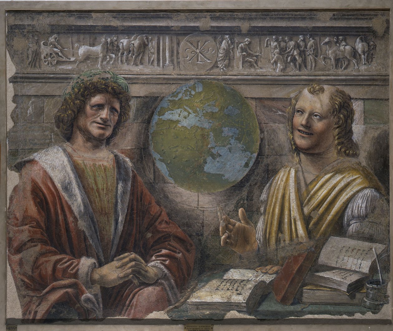 Heraclitus and Democritus, 1486 by Donato Bramante