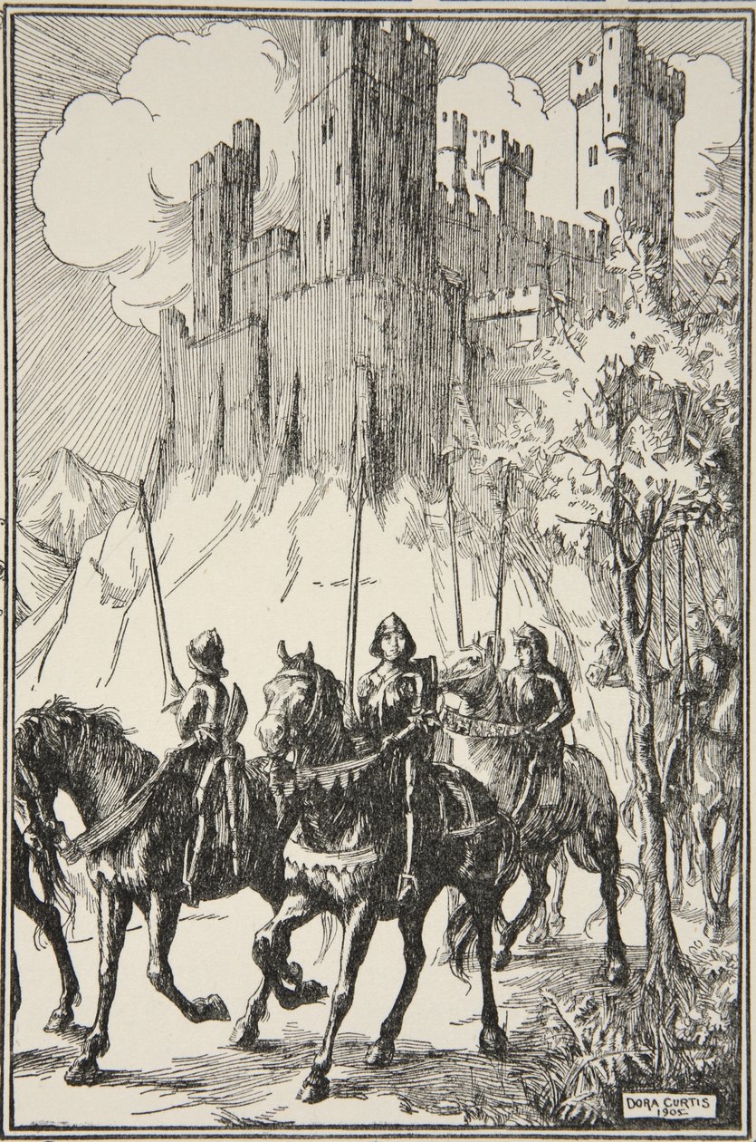 Sir Galahad at the Abbey, illustration from 