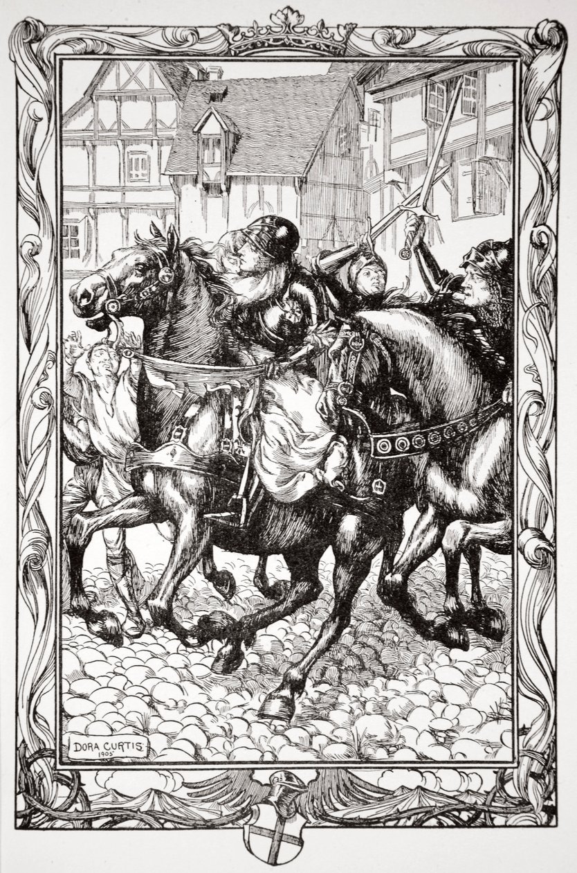Rushed Upon the Astonished Throng by Dora Curtis
