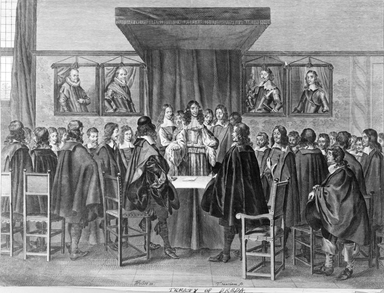 Treaty of Breda, 31st July 1667 (engraved by Theodor Matham) by Dutch School