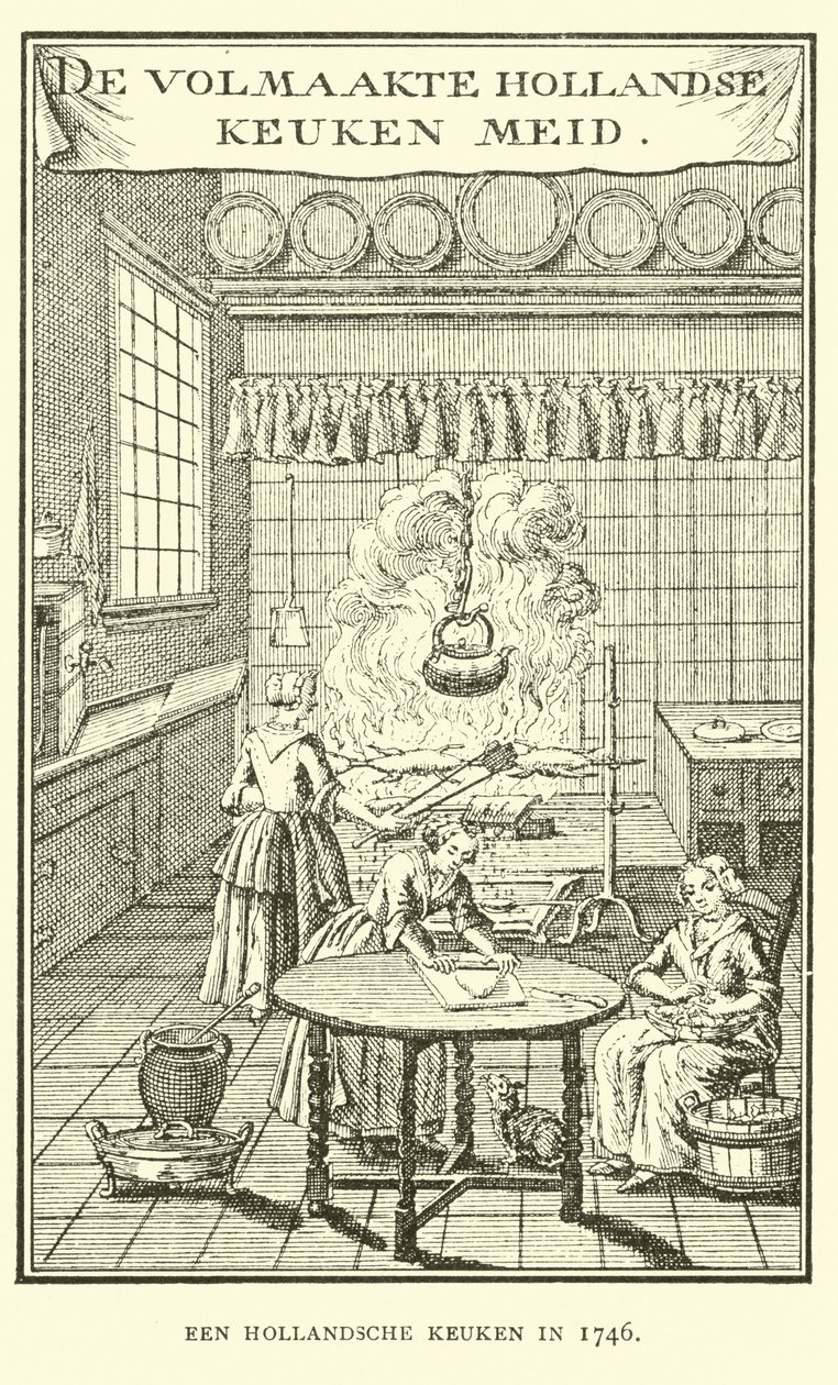 A Dutch Kitchen in 1746 by Dutch School