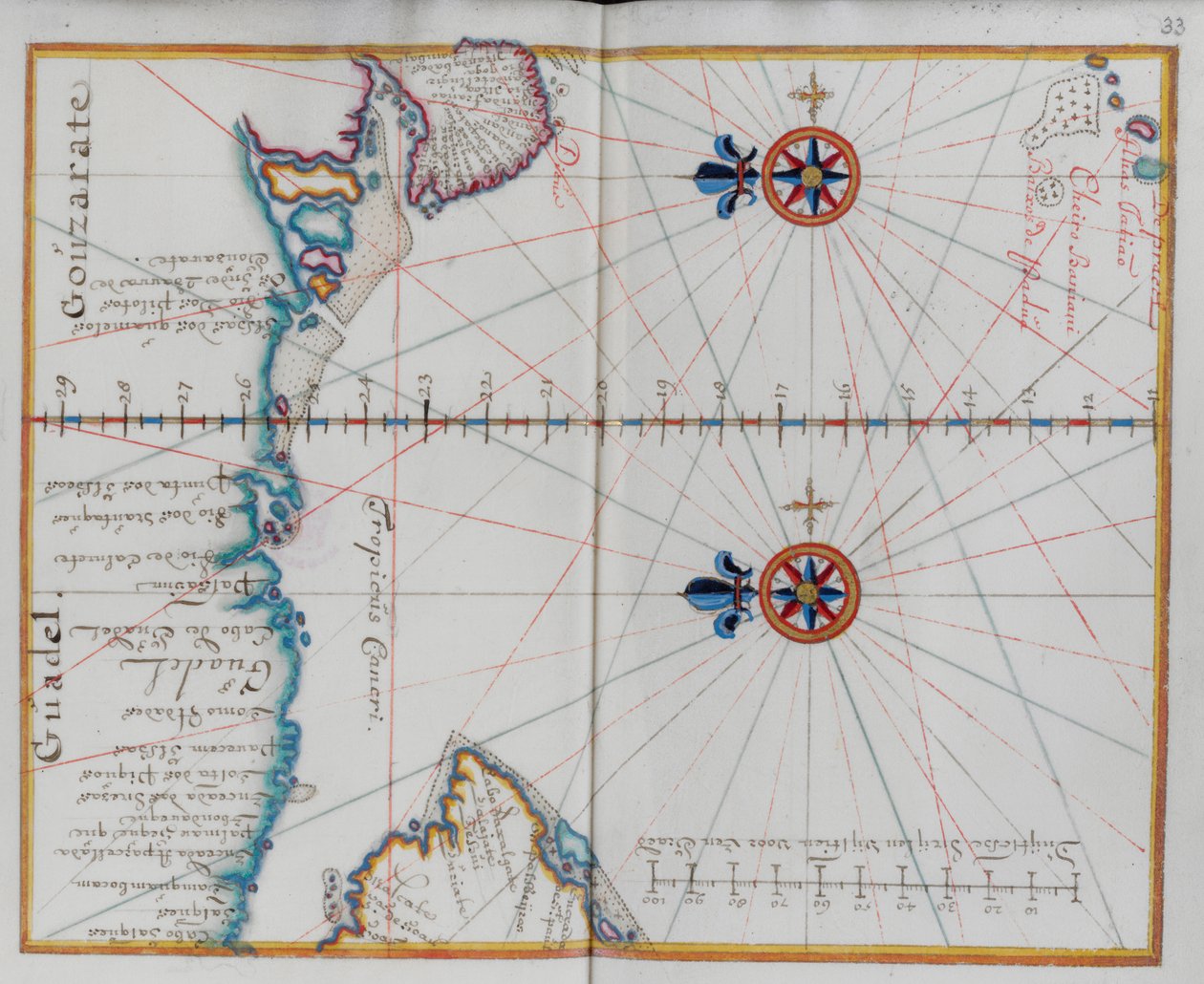 Arabia: Map of the Arabian Sea by Dutch School