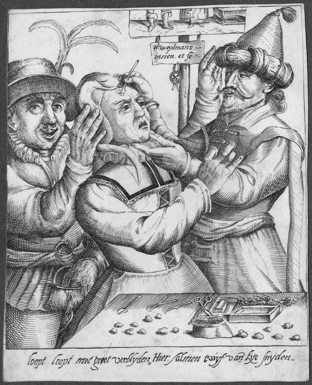Trepanning, engraved by H. Weydmans by Dutch School