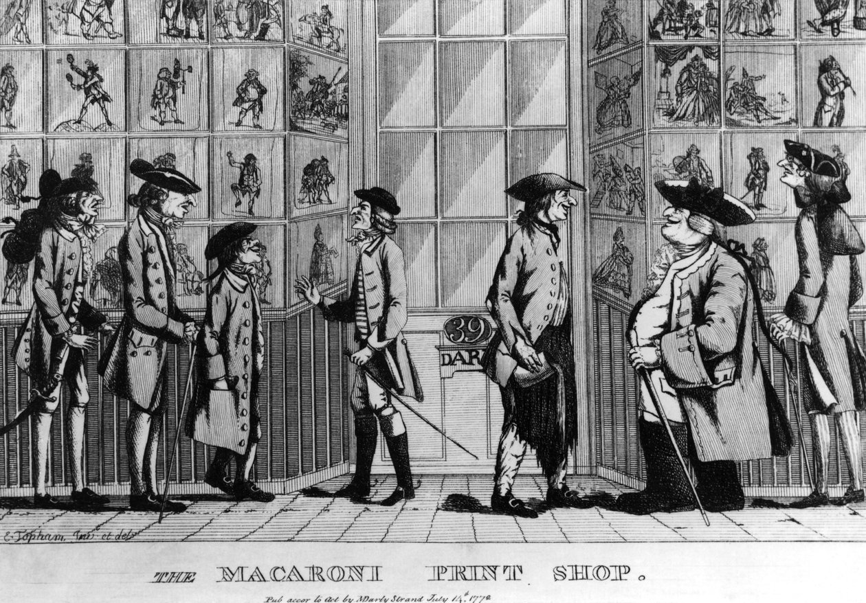 The Macaroni Print Shop, pub. by N. Darley by E Jopham