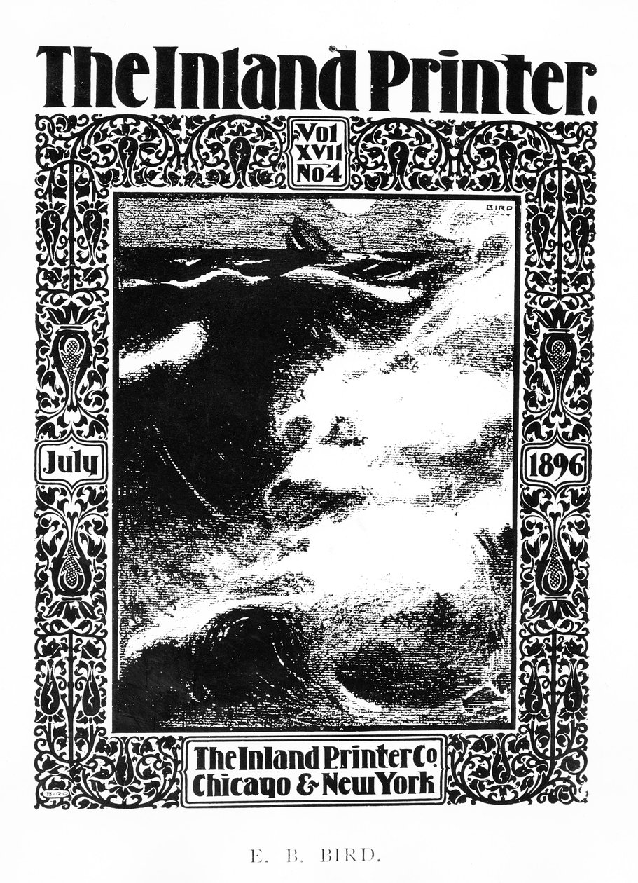 Cover of The Inland Printer, July 1896 by E.B Bird