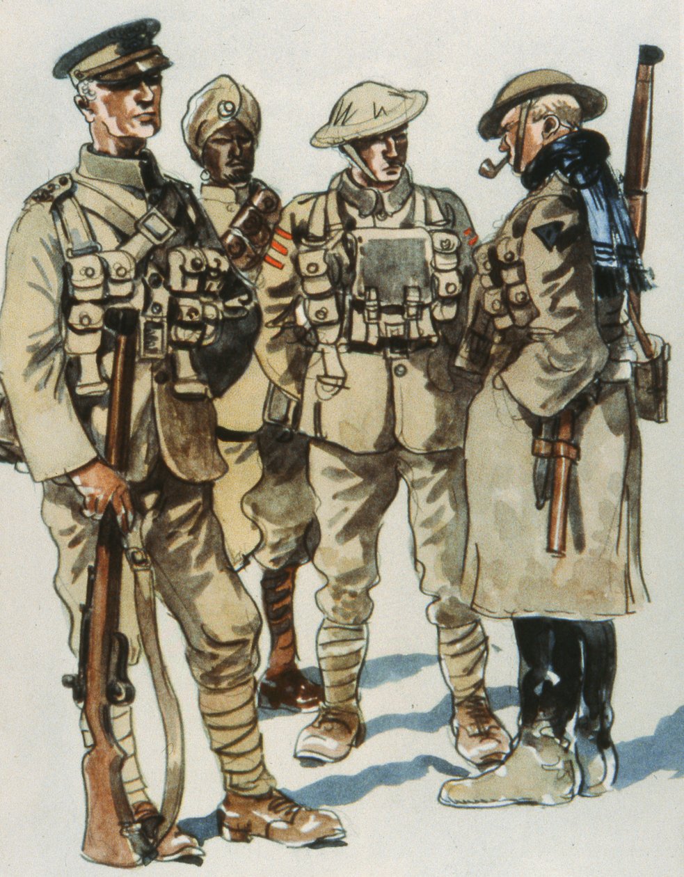 British Army Field Uniforms by E. (after) Dobrich