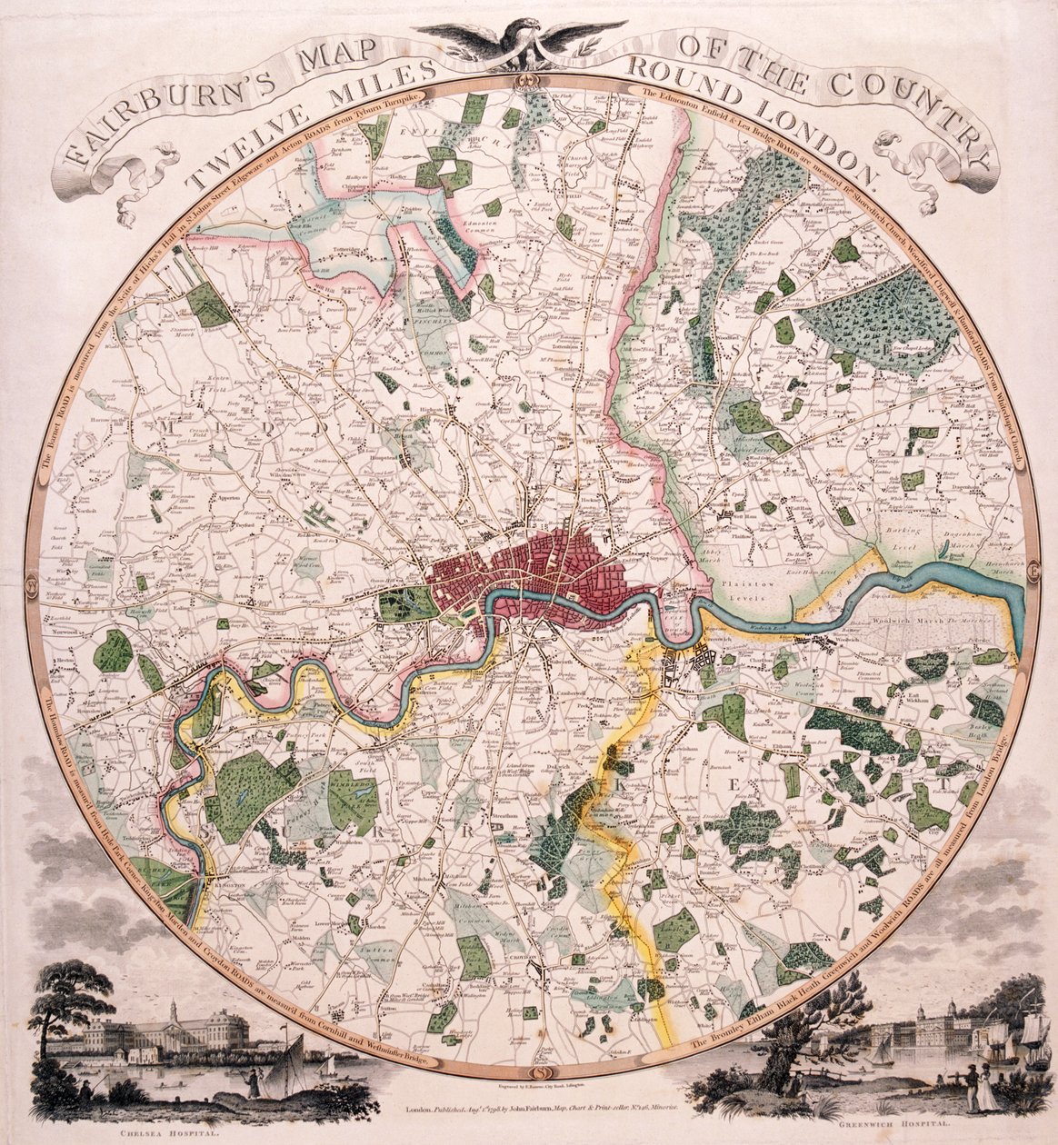 Map of London by E Bourne