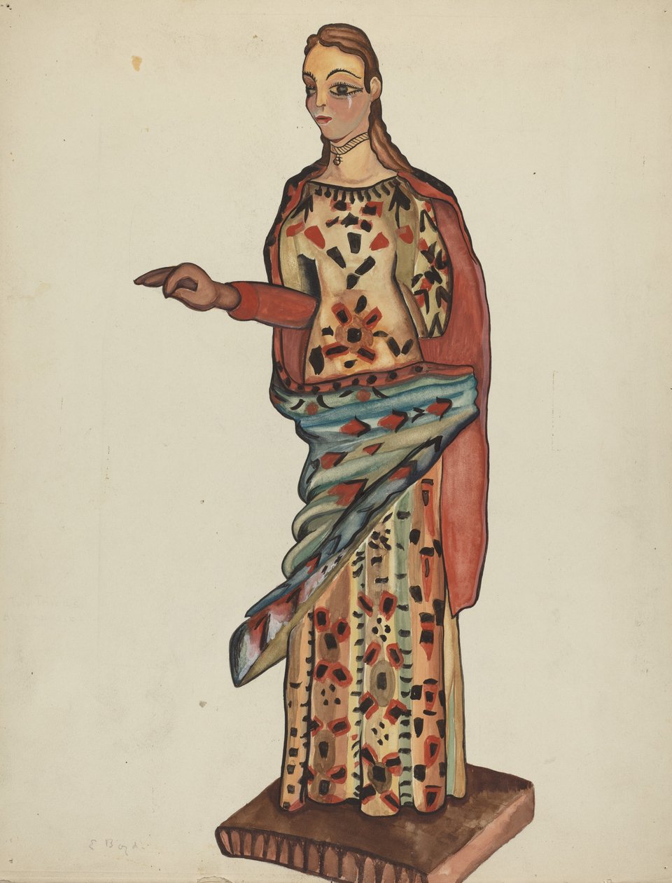 Bulto (Wooden Figure of Saint) by E. Boyd