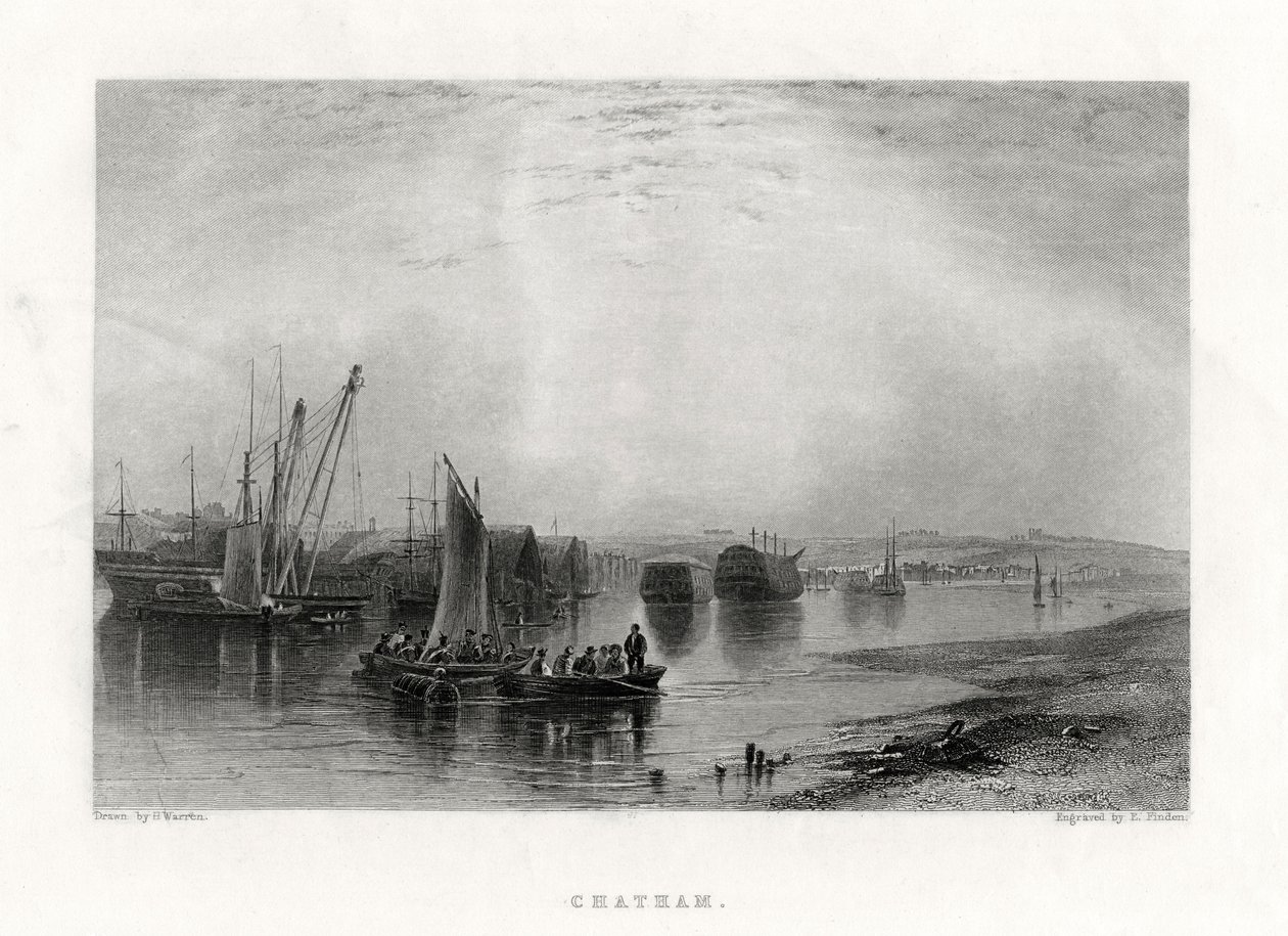 Chatham, Kent by E. Finden