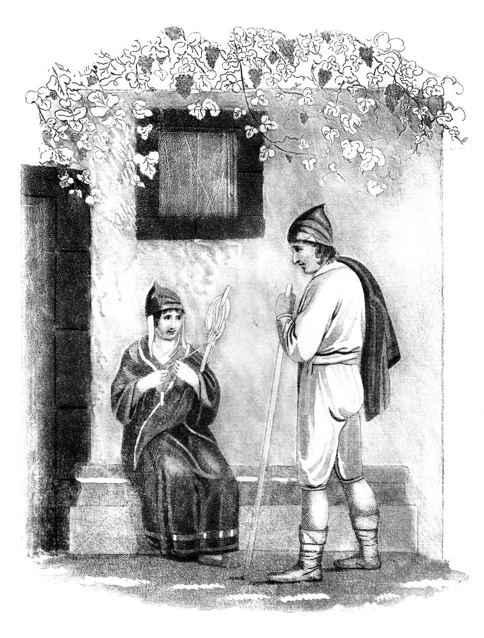 Dress of the Country People in Madeira by E Mitchell