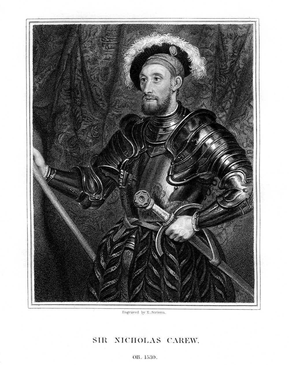Sir Nicholas Carew by E. Scriven
