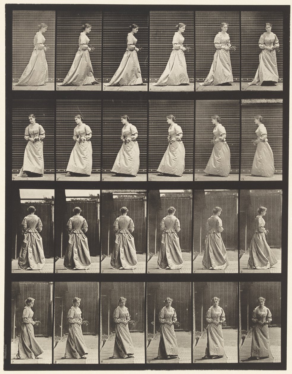 Turning and Ascending Stairs by Eadweard Muybridge