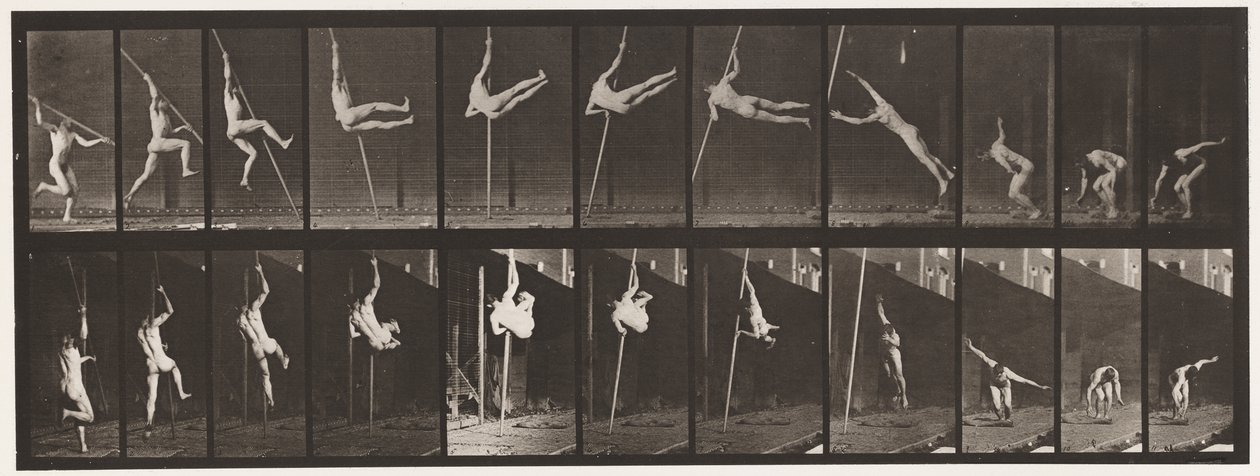 Plate 164. Jumping; Pole Vaulting by Eadweard Muybridge