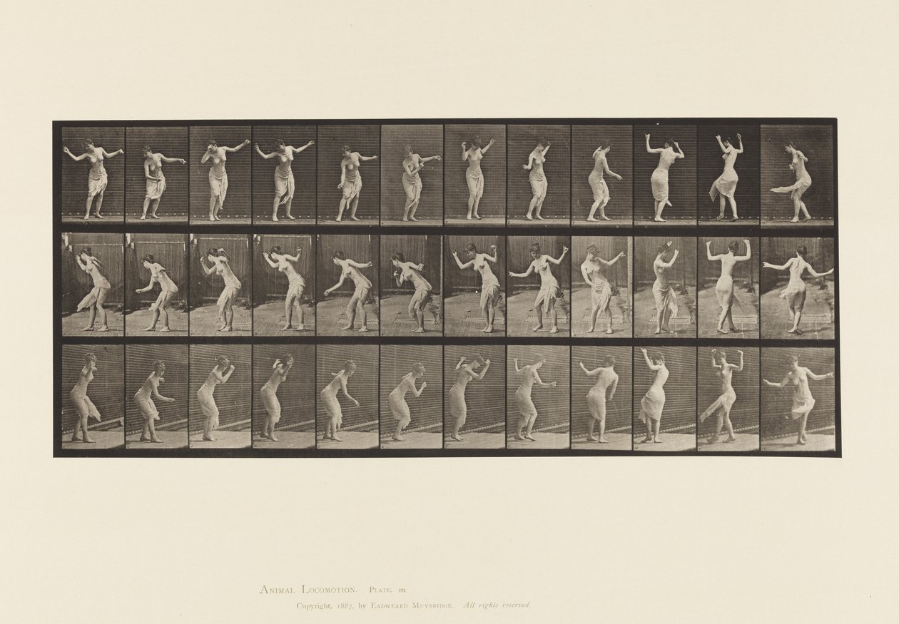 Plate 191. Dancing (fancy) by Eadweard Muybridge