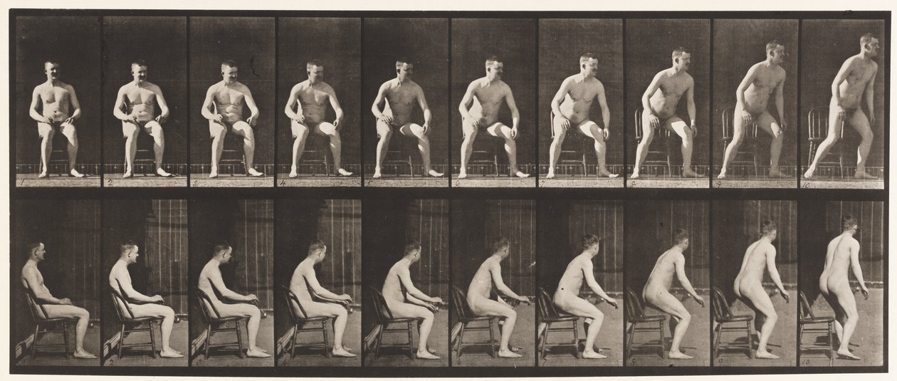 Plate 249. Rising from Chair by Eadweard Muybridge