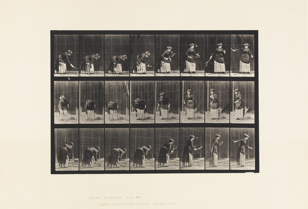 Lawn Tennis; Serving by Eadweard Muybridge