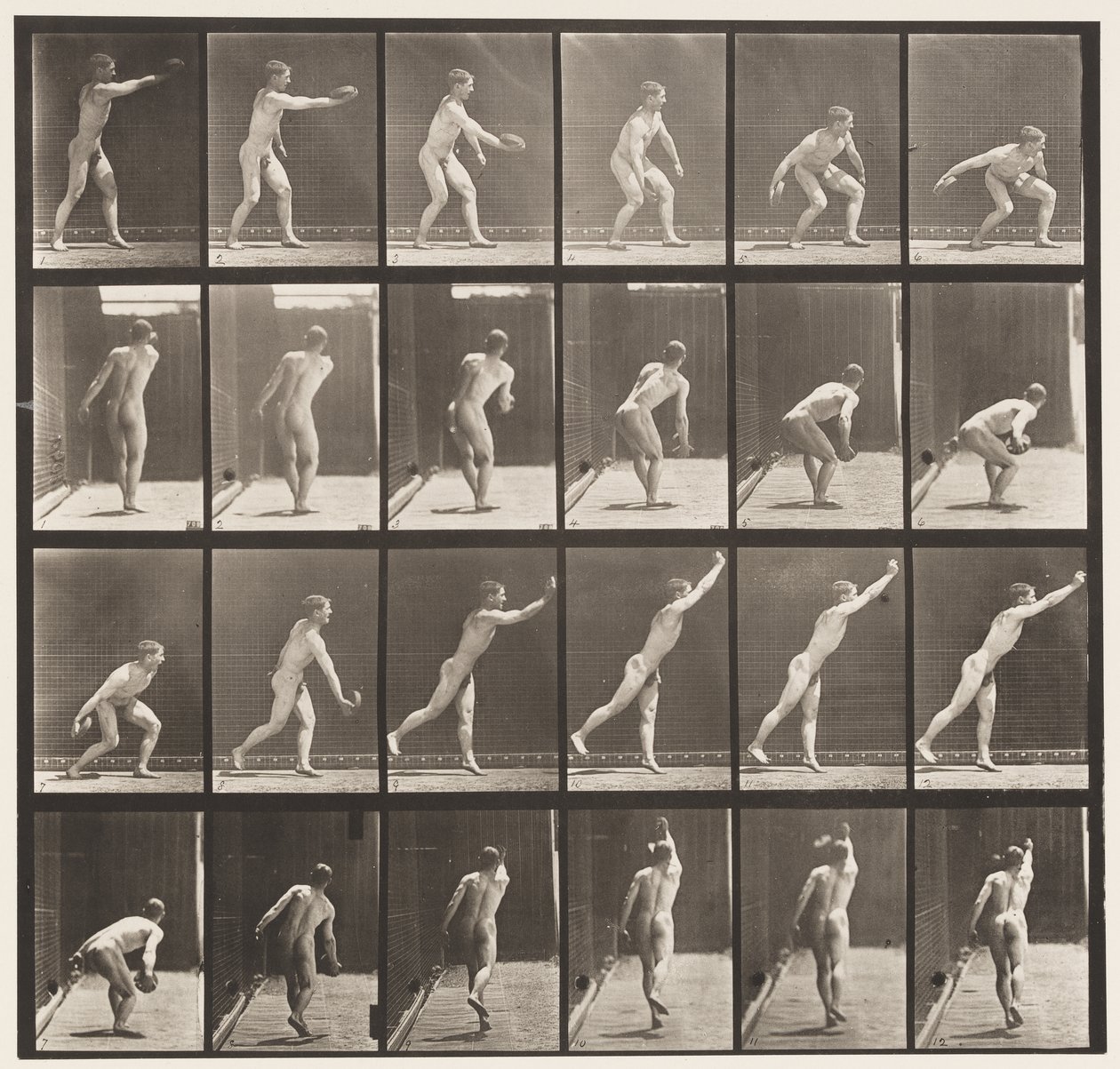 Plate 307. Throwing an Iron Disk by Eadweard Muybridge