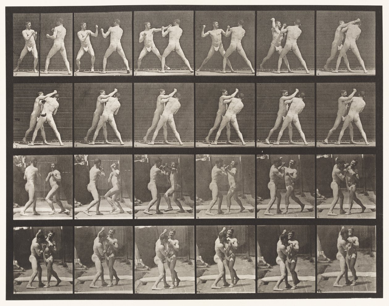 Plate 330. Boxing; Cross-Counter (Shoes) by Eadweard Muybridge
