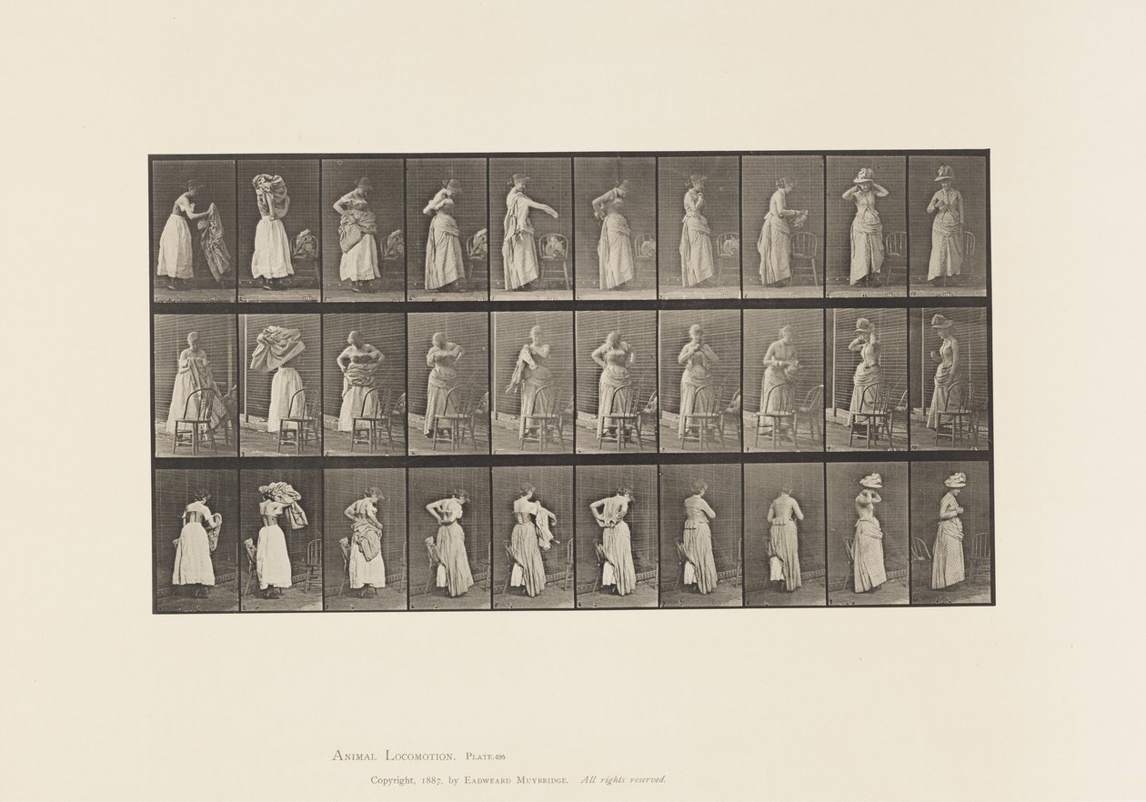 Miscellaneous Phases of the Toilet by Eadweard Muybridge