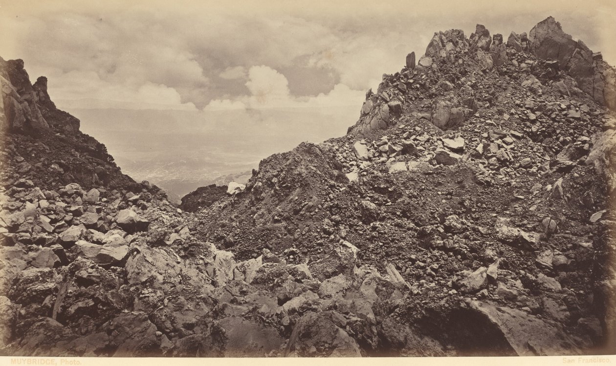 Quezaltenango from the Crater of a Volcano by Eadweard Muybridge