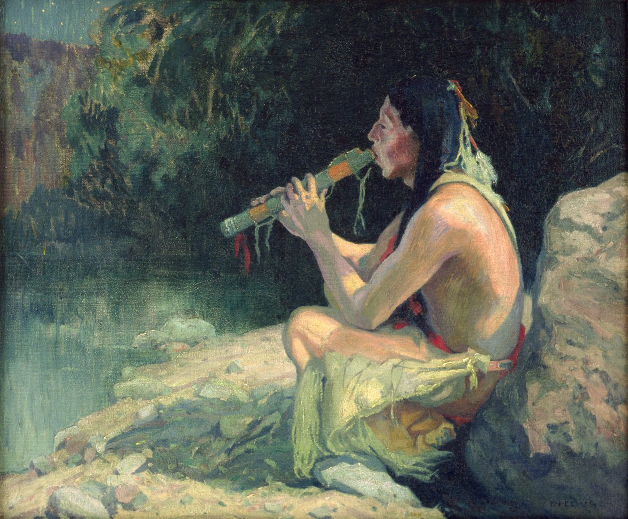 Love Song (or Moonlight) by Eanger Irving Couse